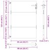 vidaXL Port&atilde;o de jardim 85x125 cm a&ccedil;o corten