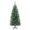 vidaXL &Aacute;rvore de Natal Artificial com 150 LEDs Verde 150 cm PE e PVC