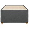 vidaXL Estrutura de cama sem colchão 80x200 cm tecido cinzento-escuro