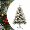 vidaXL &Aacute;rvore de Natal Artificial Verde e branco 150 cm