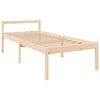 vidaXL Cama de solteiro pequena p/ idosos 75x190 cm pinho maci&ccedil;o