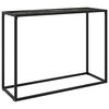 vidaXL Mesa consola 100x35x75 cm vidro temperado preto