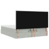 vidaXL Estrutura cama otomana colch&otilde;es 180x200cm veludo cinzento claro