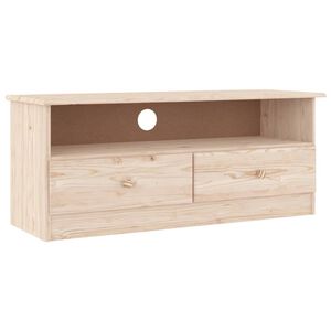 vidaXL M&oacute;vel de TV c/ gavetas ALTA 100x35x41 cm pinho maci&ccedil;o