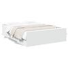 vidaXL Estrutura cama c/ gavetas 120x190cm derivados de madeira branco