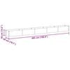 vidaXL Canteiro de jardim elevado 485 x 50 x 36 cm A&ccedil;o Galvanizado