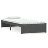 vidaXL Estrutura cama pequena solteiro 75x190 cm madeira maci&ccedil;a cinza