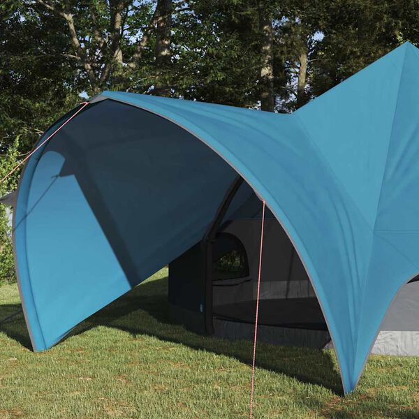 vidaXL Tenda Teepee com telhado Azul e Cinza 600 x 600 x 347 cm