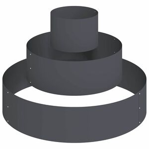 vidaXL Vaso de Jardim Antracite 90 x 90 x 20 cm A&ccedil;o laminado a frio