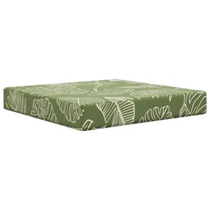 vidaXL Almofada para Sof&aacute; Externo Poli&eacute;ster Design de Folha 60 x 60 cm