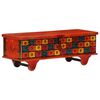 vidaXL Caixa de arruma&ccedil;&atilde;o 110x40x40 cm madeira ac&aacute;cia maci&ccedil;a vermelho
