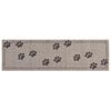 vidaXL Tapete de Cozinha Patas cinzentas 150 x 45 cm 100% Poliamida