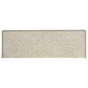 vidaXL Tapetes de escada 15 pe&ccedil;as 65x21x4 cm prateados com borda retangular