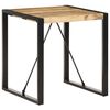 vidaXL Mesa de jantar 70x70x75 cm madeira de mangueira áspera maciça