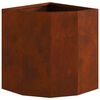 vidaXL Vaso de Canto Ferro Enferrujado 30 x 30 x 35 cm A&ccedil;o corten