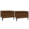 vidaXL Mesas de apoio 2pcs 50x46x35cm deriv. madeira carvalho castanho