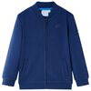 vidaXL Sweatshirt para crian&ccedil;a com fecho azul-marinho 104