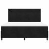 vidaXL Cama Box com colch&atilde;o com cabeceira Preto 180 x 200 cm tecido