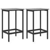 vidaXL Banco de bar 2 unid. Sonoma cinzento 40 x 32 x 74 cm