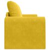 vidaXL Sof&aacute;-Cama 60cm Amarelo Veludo