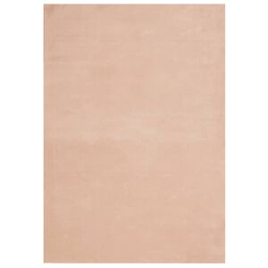 vidaXL Tapete pelo curto macio e lav&aacute;vel HUARTE 160x230 cm rosa-p&aacute;lido