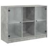 vidaXL Aparador 102x37x75,5 cm derivados de madeira cinzento cimento
