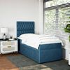 vidaXL Cama boxspring com colch&atilde;o 80x200 cm veludo azul
