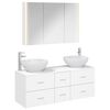 vidaXL Conjunto de M&oacute;veis para Banheiro 4 pcs Branco