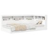 vidaXL Cama com Estante Branco 90 x 200 cm Madeira processada