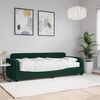 vidaXL Sof&aacute;-cama com colch&atilde;o 80x200 cm veludo verde-escuro