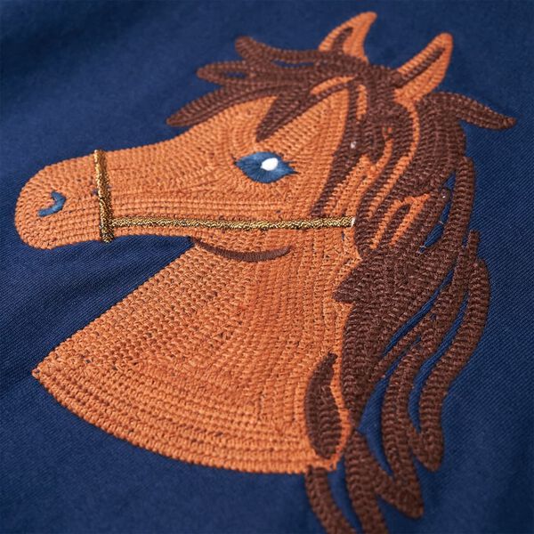 Sweatshirt para crian&ccedil;a azul-marinho 128