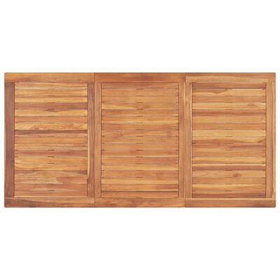 vidaXL Mesa de jantar p/ jardim 160x80x77 madeira de teca maciça