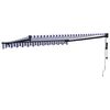 vidaXL Toldo retr&aacute;til autom&aacute;tico 3x2,5 m azul e branco