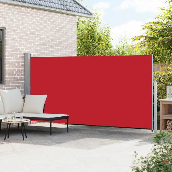 vidaXL Toldo lateral retr&aacute;til 160 x 500 cm vermelho