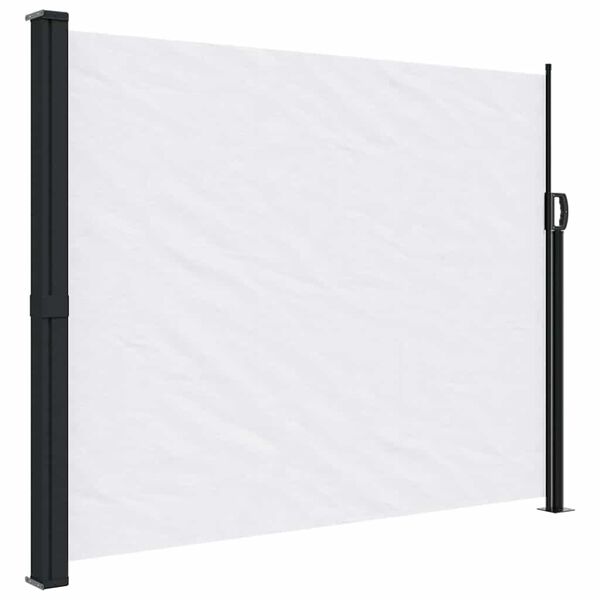 vidaXL Toldo lateral retr&aacute;til 160x500 cm branco