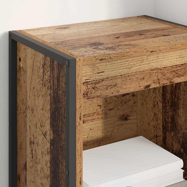 vidaXL Gabinete de Livros Madeira Antiga 80 x 30 x 155 cm