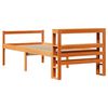 vidaXL Estrutura cama c/ cabeceira 90x200 cm pinho maci&ccedil;o castanho-mel