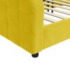 vidaXL Sofá-cama 100x200 cm veludo amarelo