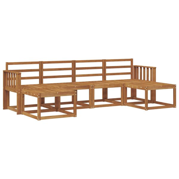 vidaXL Conjunto de Sof&aacute;s para Exterior 6 pcs Natural