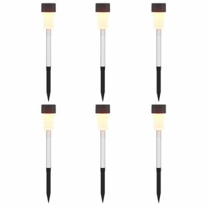 vidaXL Luzes Solares para Exterior com Pino de Aterragem 6 pcs 29,5 cm