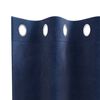 vidaXL Cortinas opacas 2 pcs Azul Escuro 140 x 140 cm Veludo