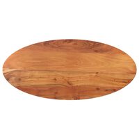vidaXL Tampo de mesa oval 110x50x3,8 cm madeira de acácia maciça