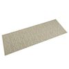 vidaXL Tapete de cozinha lav&aacute;vel 45x150 cm veludo padr&atilde;o folhas