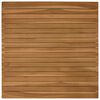 vidaXL Tampo de Mesa 70 x 70 x 3,5 cm Quadrado Madeira de Teca S&oacute;lida