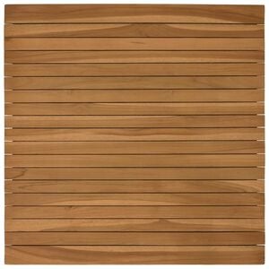 vidaXL Tampo de Mesa 70 x 70 x 3,5 cm Quadrado Madeira de Teca S&oacute;lida