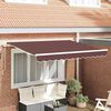 vidaXL Toldo Retr&aacute;til Manual Castanho 250 x 200 cm tecido