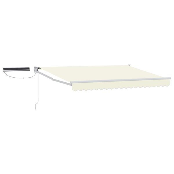 vidaXL Toldo Retr&aacute;til El&eacute;trico Creme 2,5 x 2 m