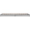 vidaXL Estrutura cama 100x200 cm derivados madeira/metal cinza sonoma
