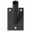 vidaXL Suporte de Poste para Bandeira Preto 10,5 x 7,5 x 0,25 cm A&ccedil;o