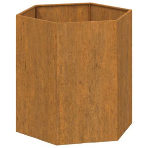 vidaXL Vaso/floreira 40x40x45 cm a&ccedil;o corten cor enferrujado